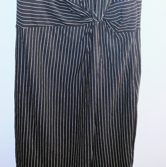 Ann Taylor Black and White Striped Sleeveless Dress - Picture 2 of 4